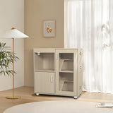 4 Tier Hamster Cage With Acrylic Windows And Storage Cabinet