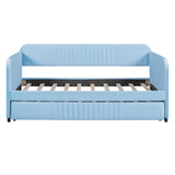 Upholstered Daybed Sofa Bed With Trundle Bed