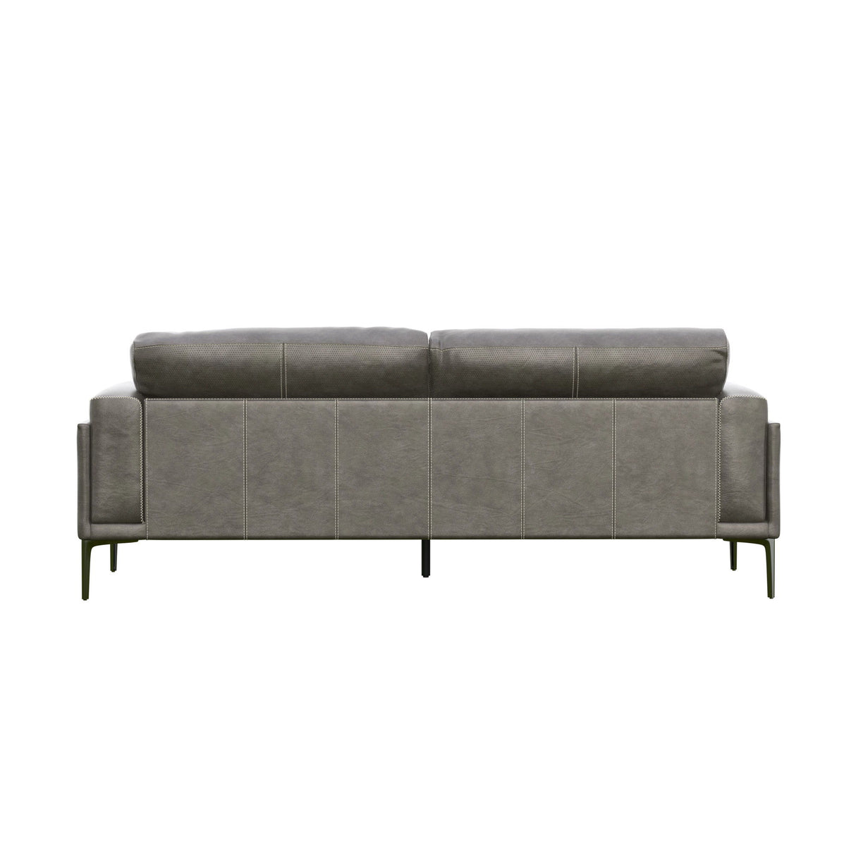 Onyx - Leather Sofa - Gray