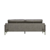 Onyx - Leather Sofa - Gray