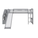 Loft Stairway Bed With 2 Drawers And Slide