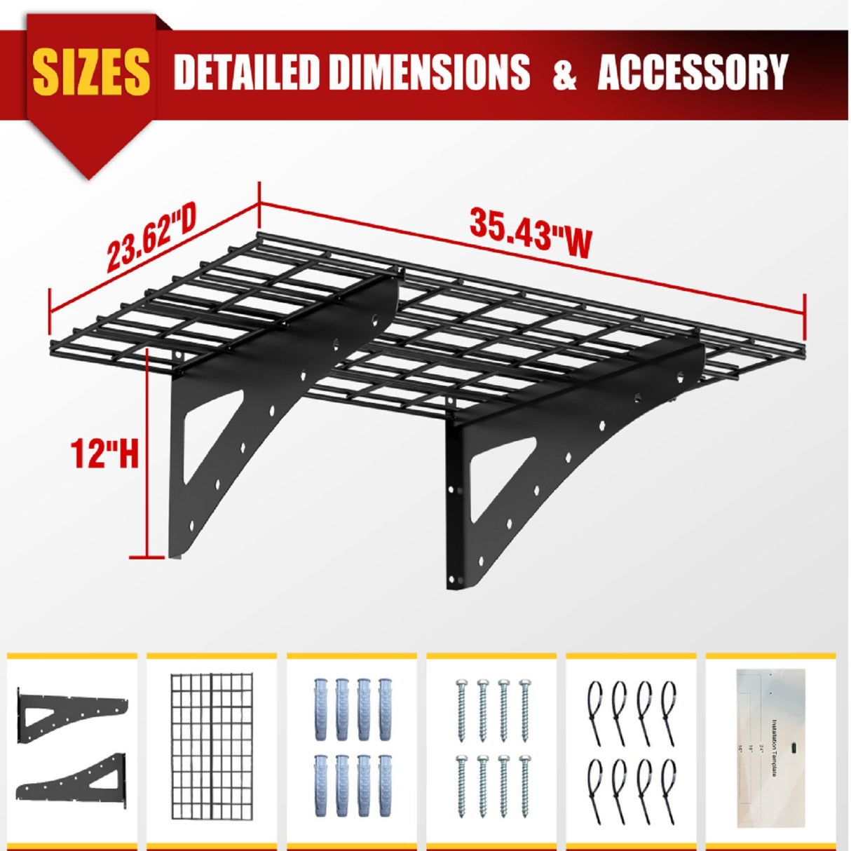 Wall Mounted Shelf For Garage