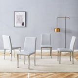 Simple And Versatile Dining Chairs With Metal Legs