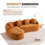 Combined Sofa With 4 Pillows