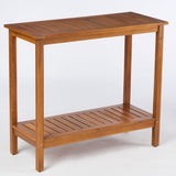 Workstation For Garden Balcony Garage, Acacia Console Potting Table
