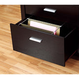 Home Office Mobile File Credenza With 2 Drawers, 2 Door Cabinet