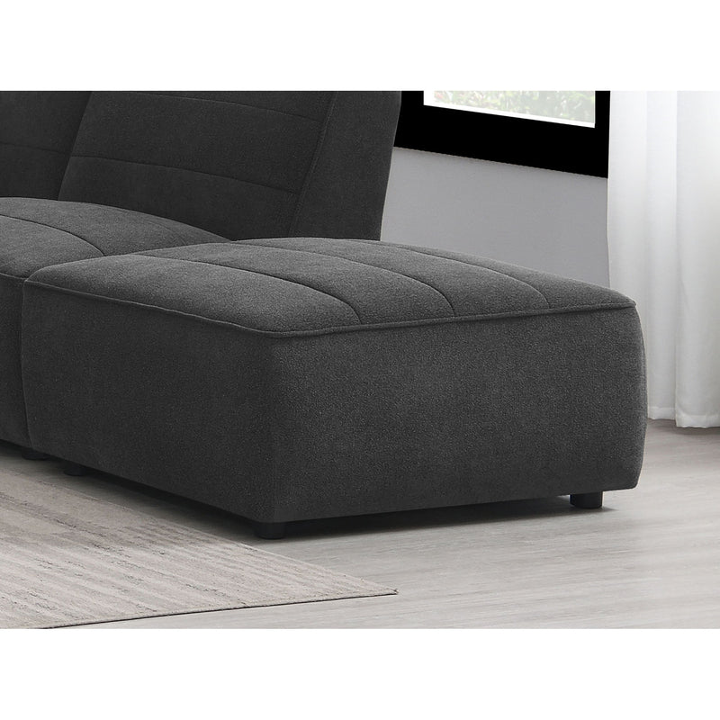 Ortega - Square Ottoman - Charcoal