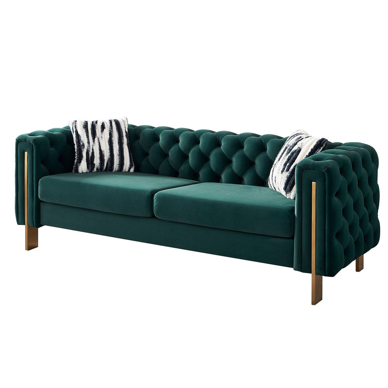 Chesterfield - Modern Tufted Living Room Sofa, 84.25''W Couch