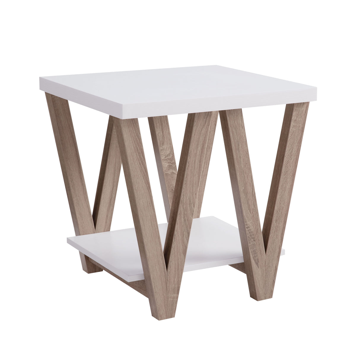Set Of Tables, Home, Livingroom End Table & Coffee Table With Bottom Shelve