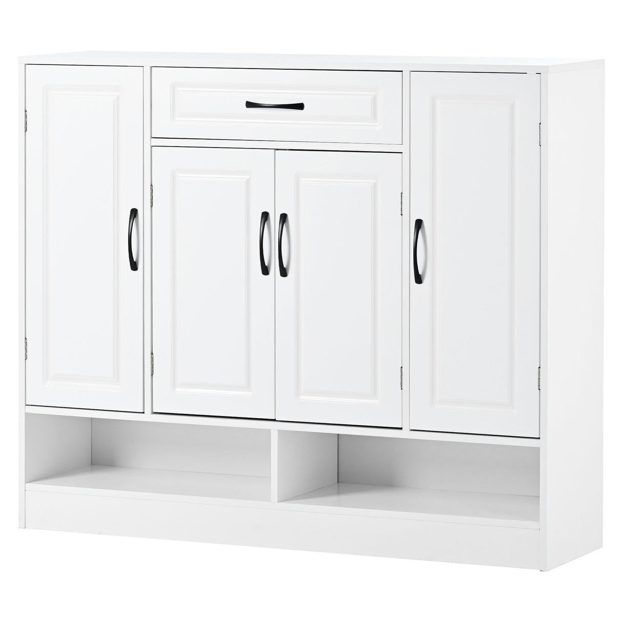 Sleek And Modern Shoe Cabinet With Adjustable Shelves, Space Saving Design