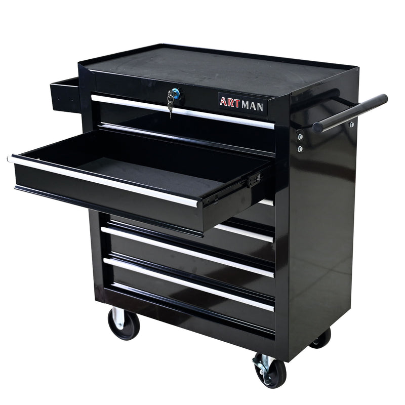 Multifunctional Tool Cart With Wheels And Drawers