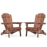 Lounge Patio Chair For Garden Outdoor Wooden Folding Adirondack Chair (Set of 2) Solid Cedar Wood Lounge Patio Chair For Garden