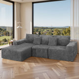 Modern Cloud Sectional Sofa With L-Shape Chaise