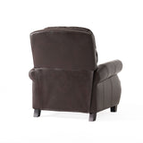 Wide Manual Club Recliner - Brown