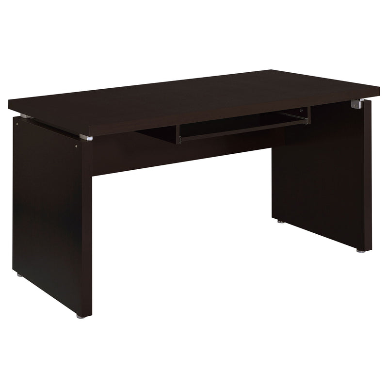 Ulloa - L Shaped Office Desk With Slide Out Keyboard Tray And Storage Drawers - Cappuccino