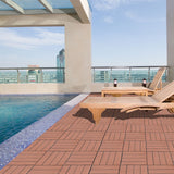 Wood Plastic Composite Deck Tiles, Sustainable Composite Decking Resist Rust, Water, Weather, Easy To Diy & Maintain