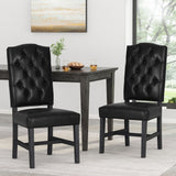 Elegant Dining Chair With Button Tufted Design