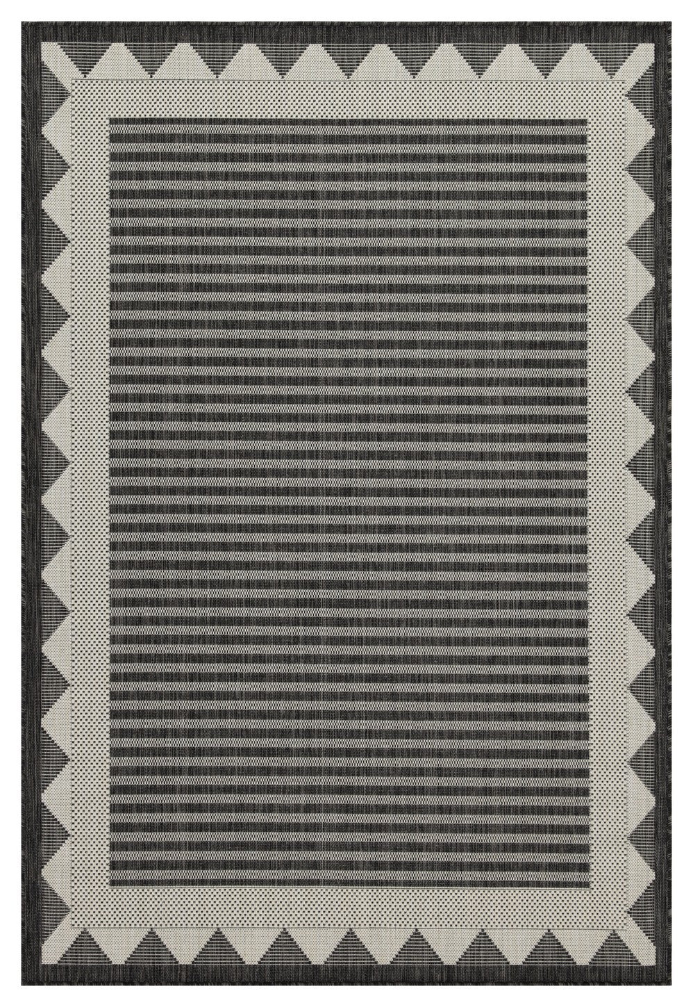 Sunshine GC_HAR2014 Anthracite 7 ft. 10 in. x 10 ft. 3 in. Indoor/Outdoor Area Rug